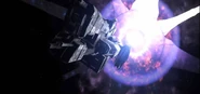 Frigate escaping