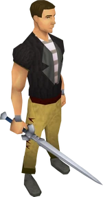 White sword equipped