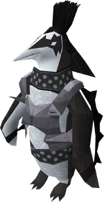 Rock costume equipped