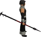 Black spear equipped