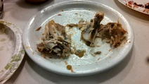 Chicken remains