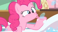 Pinkie Pie blows bubbles S2E13