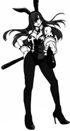 Erza wearing a bunny costume