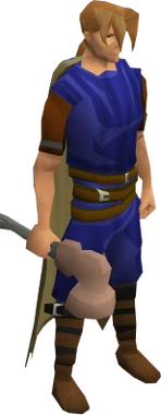 Warhammer (class 1) equipped