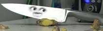 Ginger and knife