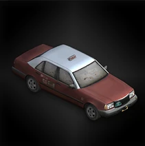 Taxi (lanshiang) diorama