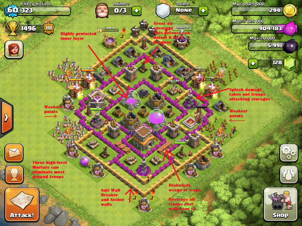 Clash of Clans Bases Town Hall Level 8