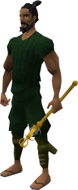 Diamond sceptre equipped