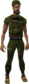 Camouflage clothing equipped