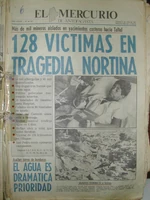 Mercurio Antofagasta aluvion 1991