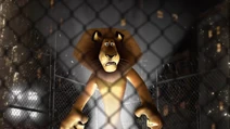 Alex in a cage