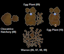 Easter Bunny's burrow map