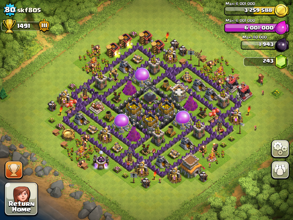 clash of.clans optimal layout