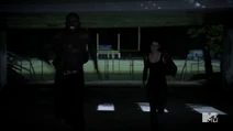 Teen Wolf Season 3 Episode 3 Fireflies Sinqua Walls Adelaide Kane Boyd and Cora Run to School