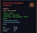 Cloak of the Grungetalon Champion