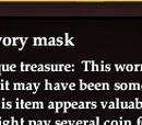 Chipped ivory mask