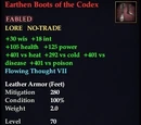 Earthen Boots of the Codex