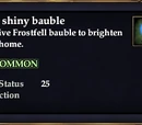 Blue shiny bauble