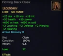 Flowing Black Cloak