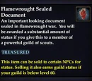 Flamewrought Sealed Document