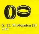 1138 Replacement Rubber Wheel Treads for Trains
