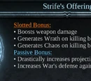 Strife's Offering
