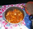 Beef, Pork and Hominy Stew
