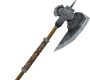 Steel halberd