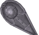 Steel kiteshield