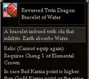 Reversed Twin Dragon Bracelet of Water