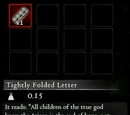 Tightly Folded Letter