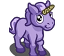 Mini Purple Unicorn Foal