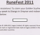 Golden scythe