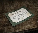 Old Birthday Card