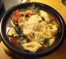 Tortellini Tomato Spinach Soup