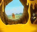 A Pooh Bear Takes Care of His Tummy