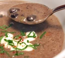 Spicy Black Bean Soup with Lime & Cilantro