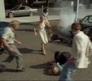 Man at crash site