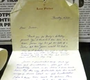 Lily Evans's letter to Sirius Black