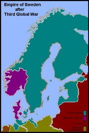 Swedish Empire following the 3rd Global War