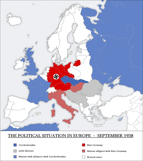 The political situation in Europe - September 1938.
