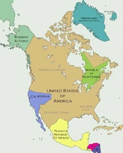 North American borders following the World War
