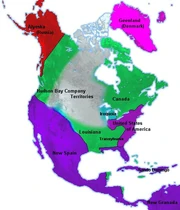 North America in 1801