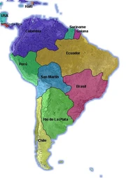 Map of South America