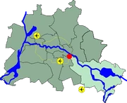 Lage Treptow in Berlin