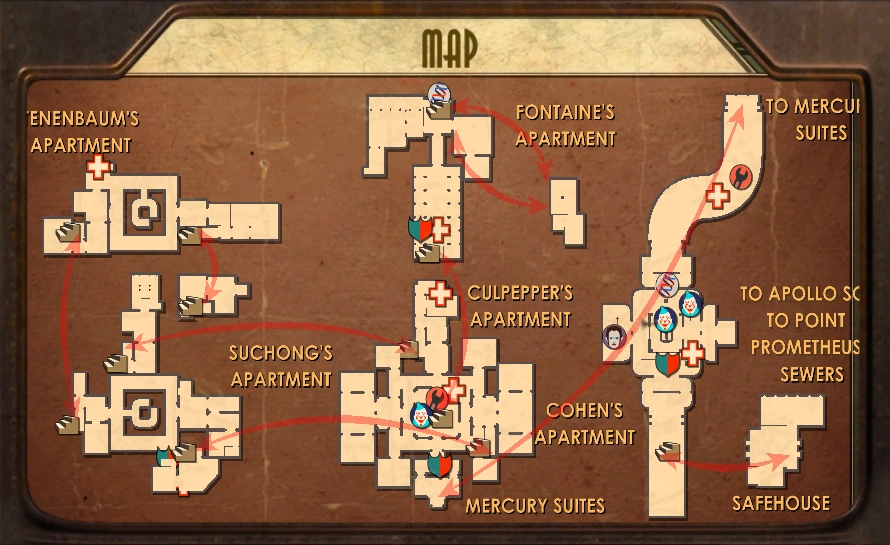 The full map of Olympus Hights