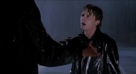 Marty receives the letter from Western Union.