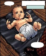 Liam in his infancy, as seen by the time-jumping demon Illyria.