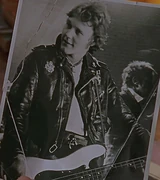 A photograph of Giles in his early 20's in London.