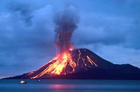 Not Toba Eruption Pictured (See:Volcanos)